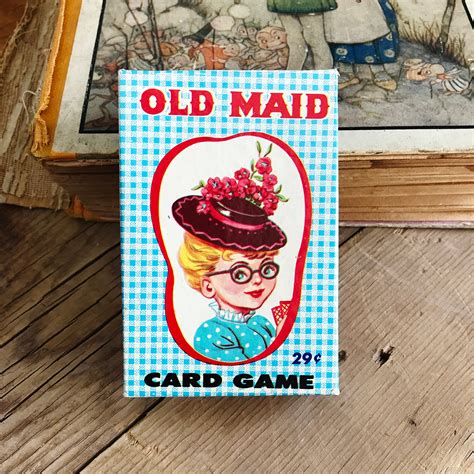 Sealed Vintage Old Maid Card Game, Playing Cards, E.E. Firchild Corp ...