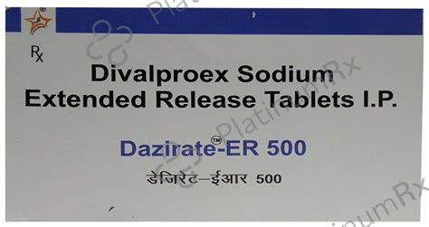 Dazirate 500mg Tablet ER 10s - Save 17% on Substitute Medicine
