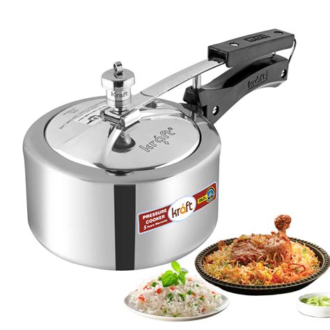 Buy Kraft Classic Aluminium Inner Lid Mini Pressure Cooker - 2 Litre ...