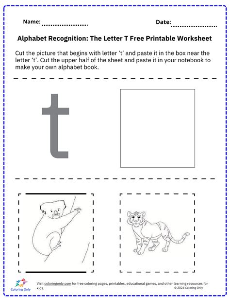 The Letter T Worksheet – Letter T Tracing Worksheet Printable – CBYIBF