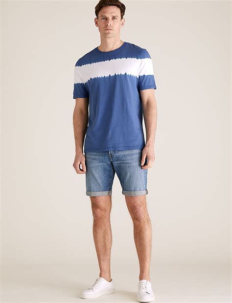 Buy Organic Cotton Stretch Denim Shorts at Marks & Spencer
