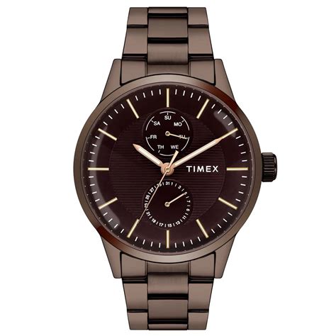 Timex Men Brown Round Dial Analog Watch - TWEG19941 – The Watch Factory