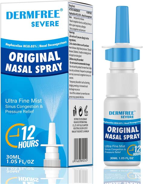 Amazon.com: Foster & Thrive Original Nasal Spray, Oxymetazoline HCl 0. ...