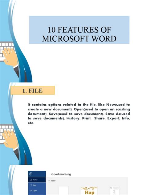 Writing Features in Word Program 的图像结果