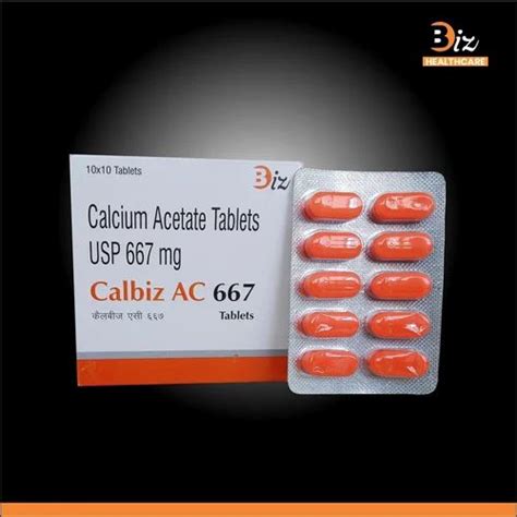Pharmaceutical Syrup - Calcium Acetate 667 Mg Tablets Trader ...