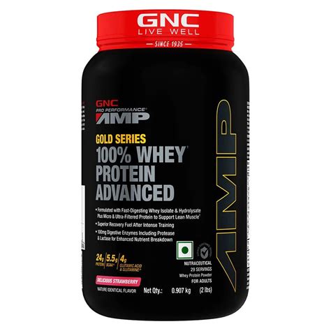 GNC AMP Gold Series 100% Whey Protein Advanced – NutraCore