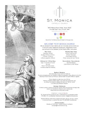 Fillable Online Welcome to st. monica church! - Rackcdn.com Fax Email ...