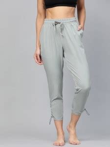 HRX by Hrithik Roshan Solid Women Grey Track Pants - Buy HRX by Hrithik ...