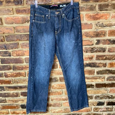 Tony Hawk Tony Hawk Dark Wash Blue Denim Slim Fit Straight Jeans 30x30 ...