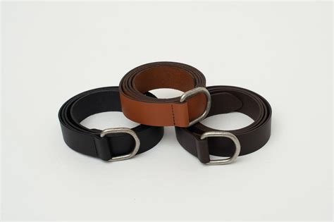 Black leather D-ring belt – Nathalie Vleeschouwer Official Shop