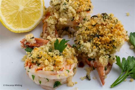 Baked Shrimp Oreganata with Lemon Garlic Breadcrumbs - Enza's Quail ...