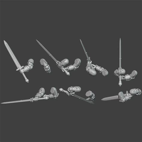 🗡️ Gen 3S Great sword arms・ 3D File for 3D printing・Cults
