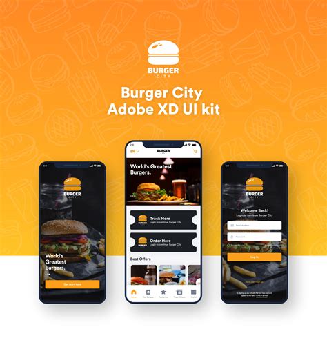 Burger City - Free Adobe XD UI Kit - Free Landing Page Resources | Lapa ...