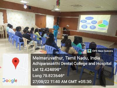 Adhiparasakthi Dental College and Hospital -> NAAC -> DEU training ...