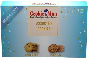 Cookieman Assorted Cookies (Fruit & Nut, Choc Chip) - 400g pack Cookies ...