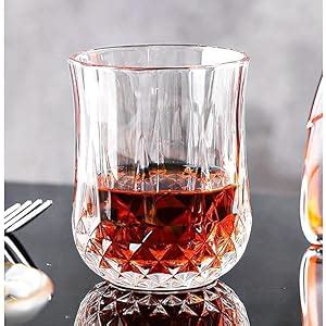 Dakshayanii Classic Whisky Glass 200ml - Old Fashioned Diamond Crystal ...
