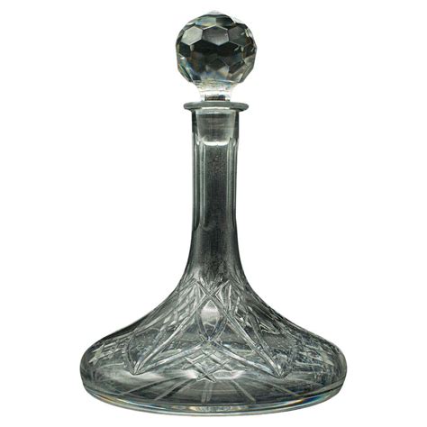 Vintage Wine Decanter, English, Cut Glass, Decorative, Spirit Vessel ...