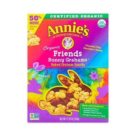 Annie's Organic Friends Bunny Graham Crackers - Thrive Market