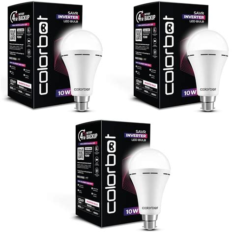 Buy Colorbot 10W Emergency Inverter Rechargeable LED Bulb for Power Cut ...