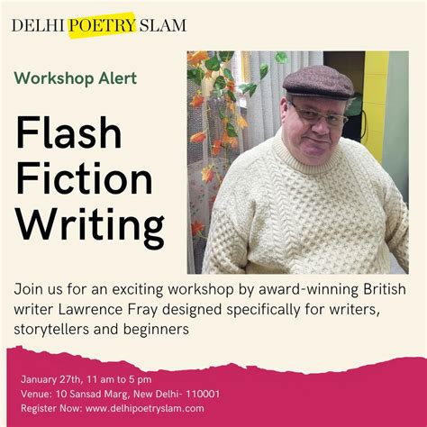 Flash Fiction Writing Workshop – Delhi Poetry Slam