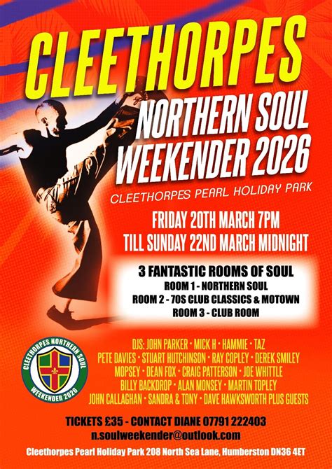 Cleethorpes Northern Soul Weekender - 20-Mar-2026