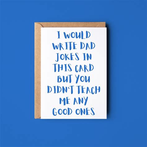 Funny Birthday Card for Dad Dad Jokes Card for Him Best - Etsy
