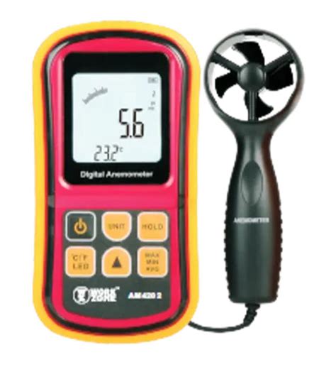 Workzone AM-4202 Digital Anemometer | Air Velocity & Temp Meter