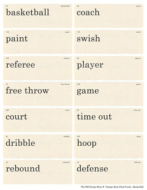 Basketball Flashcard 的图像结果