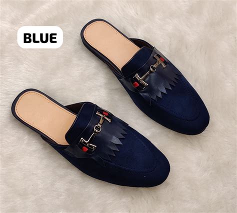 Men's Whole Cut loafer Backless Slip On Mule With Buckle-JonasParamoun ...