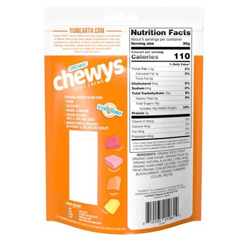 YumEarth Organic Chewys Fruit Chews - Shop Candy at H-E-B