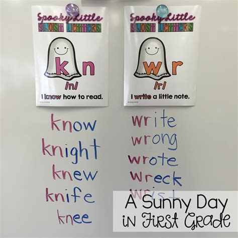 Silent Letters KN, WR, GN, MB | A Sunny Day in First Grade