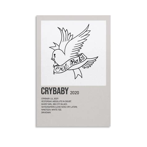 Crybaby Lil Peep Album Cover Poster Canvas Art Poster and Wall - Etsy