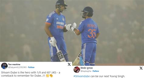“A comeback to remember” – Fans react to Shivam Dube’s 60* off 40 balls ...