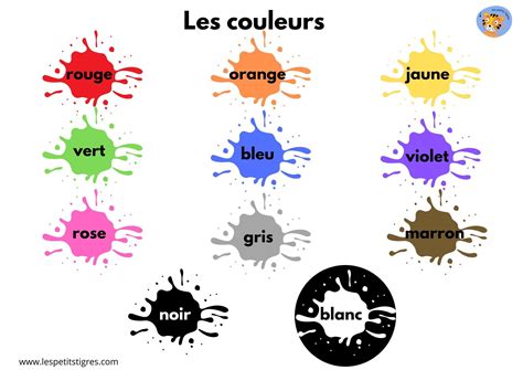 Colors In French