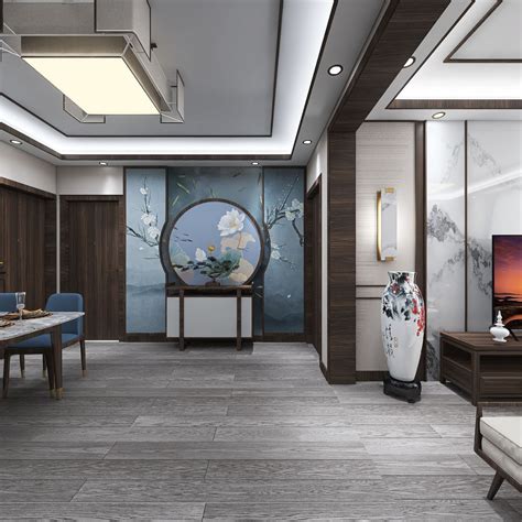 新中式 - 其它风格三室一厅装修效果图 - 杨晨彪设计效果图 - 每平每屋·设计家