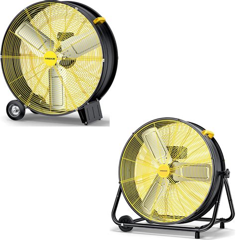 Amazon.com: VAGKRI 24 & 30" Industrial Drum Fan, High Velocity Floor ...