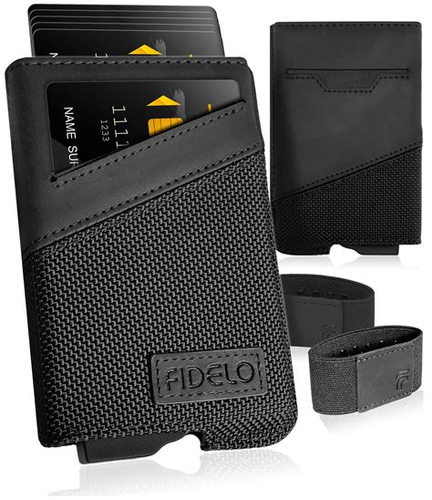 Buy FideloMinimalist Wallet for Men - RFID Blocking Wallet Credit Card ...