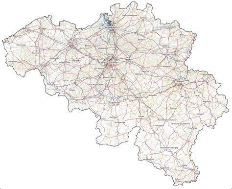 Kingdom of Belgium Map