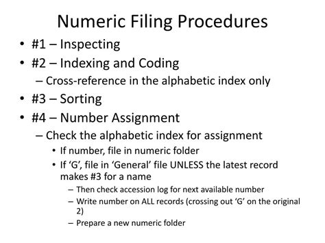 Image result for Numeric Filing System
