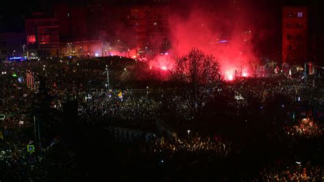 Protest Against Serbian Leader Draws Over 100,000 in Biggest Crowd Yet ...