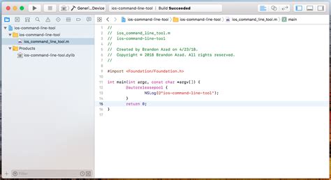 iOS Command Line 的图像结果