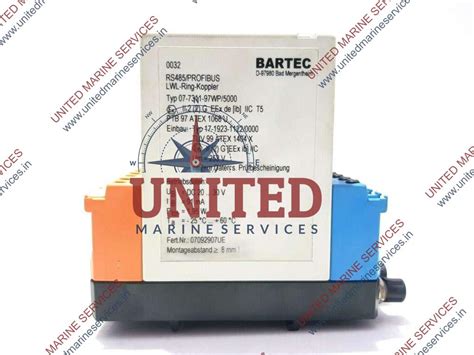BARTEC 07-7311-97WP/5000 RS485/PROFIBUS LWL-RING-KOPPLER D-97980 ...