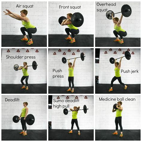 Os 9 exercícios fundamentais do Crossfit | Crossfit moves, Crossfit ...