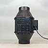 Astberg Luxe AF100P 100mm/4”198CMH 117 CFM Premium Black Silent Mixed ...