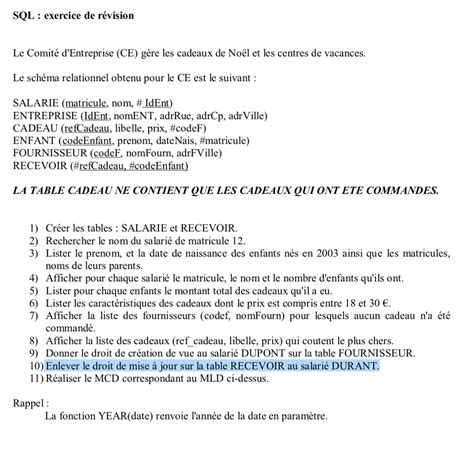 Exercices SQL 的图像结果