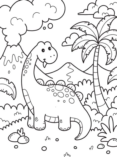 Dinosaur Coloring Page Printable - prntbl.concejomunicipaldechinu.gov.co