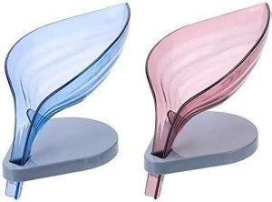 A Enterprises Plastic Leaf Drainage Soap Holder Box Dishes Self ...