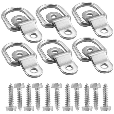 TooTaci 6-Pack D Ring Tie Down Ring Load Anchor Trailer Anchor Forged ...