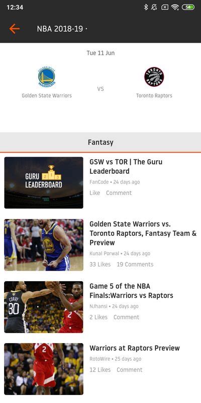 Image result for FanCode App Features