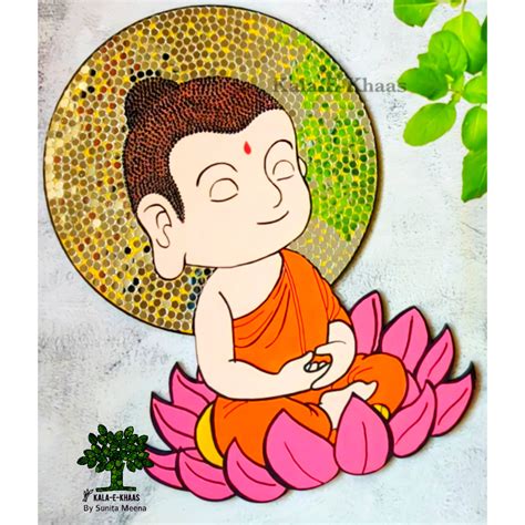 Simple Buddha Drawing Happy